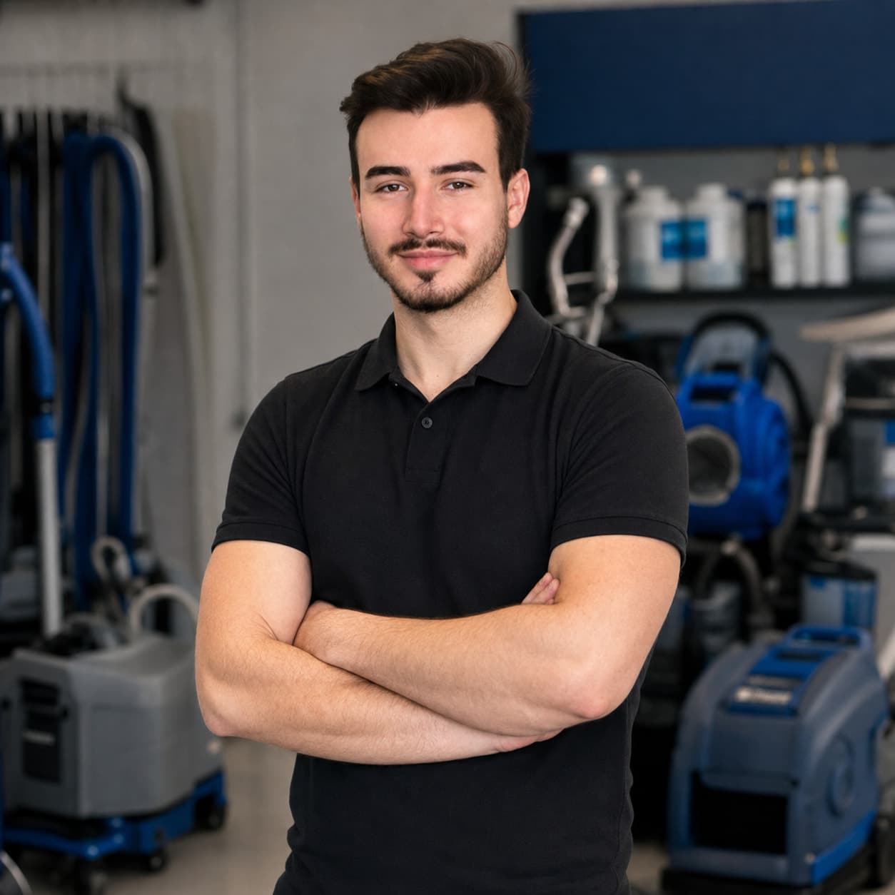 Costel, membru al echipei Deep Clean
